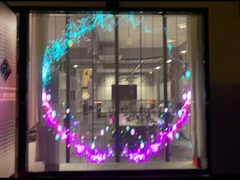 Display a griglia a led per l'uso di vetri per finestre,pubblicità esterna