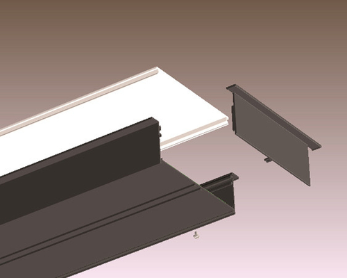 Customized Recessed Linear Light 144 Leds/M Linear Led Pendant For Office
